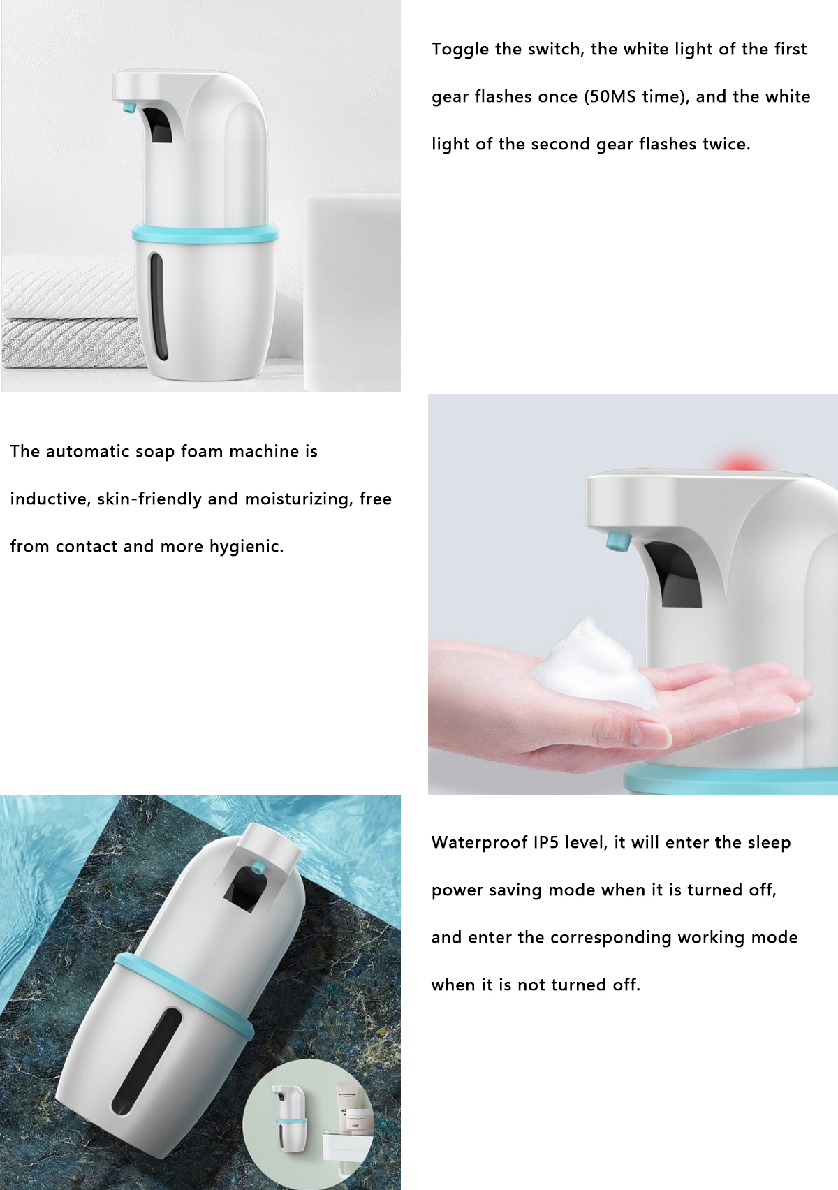 white - Unicorn)kids Automatic Soap Dispenser, Touchless Automatic Soap  Dispenser, Smart Foam Soap For Kitchen And Bathroom